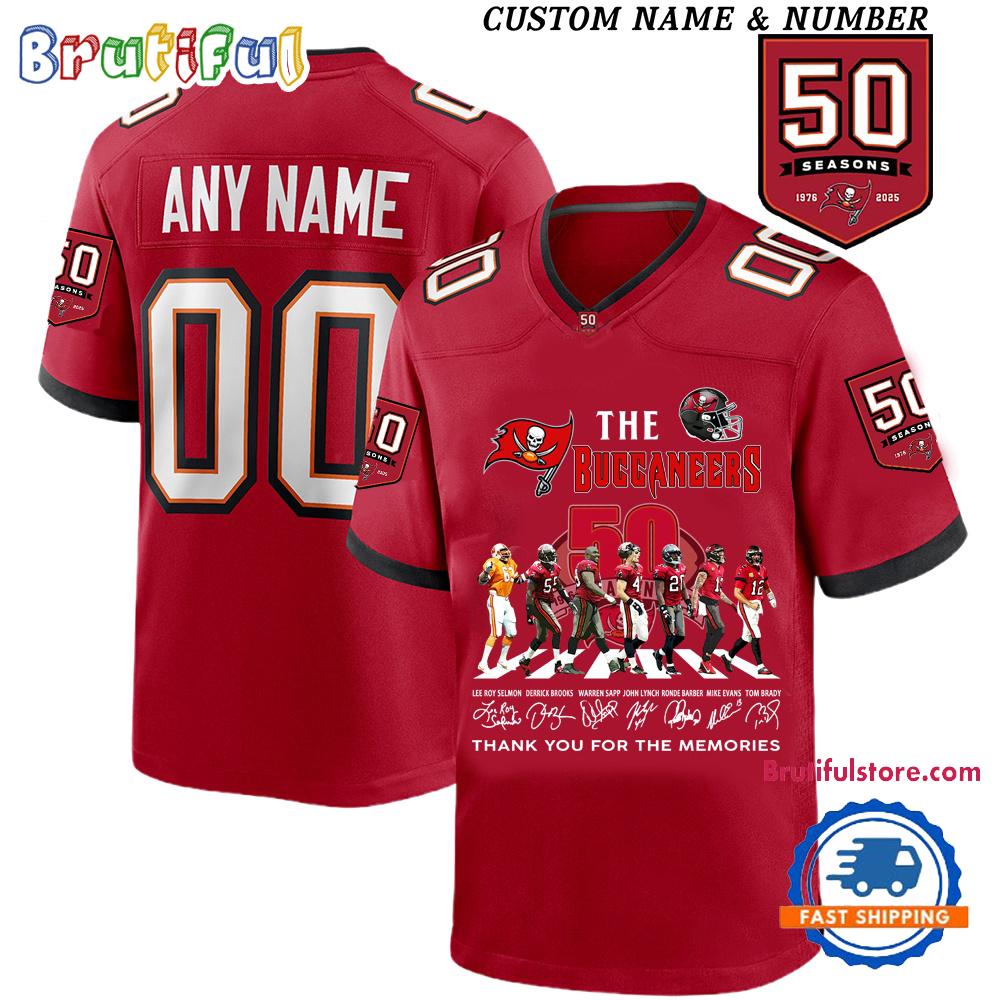 The Buccaneers 50th Season 2025 Football Jersey