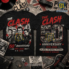 The Clash 50th Anniversary Vintage Black T-Shirt