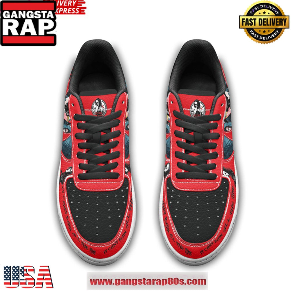 The Crow Tribute Limited Edition Air Force 1 Sneakers Shoes