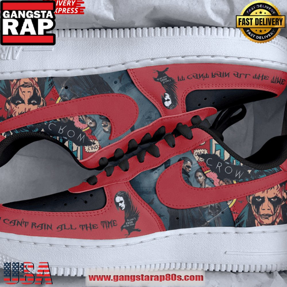 The Crow Tribute Limited Edition Air Force 1 Sneakers Shoes
