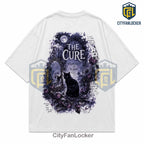 The Cure Melancholy In Bloom Illustrated White Cotton T-Shirt