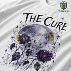 The Cure Melancholy In Bloom Illustrated White Cotton T-Shirt