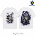 The Cure Melancholy In Bloom Illustrated White Cotton T-Shirt
