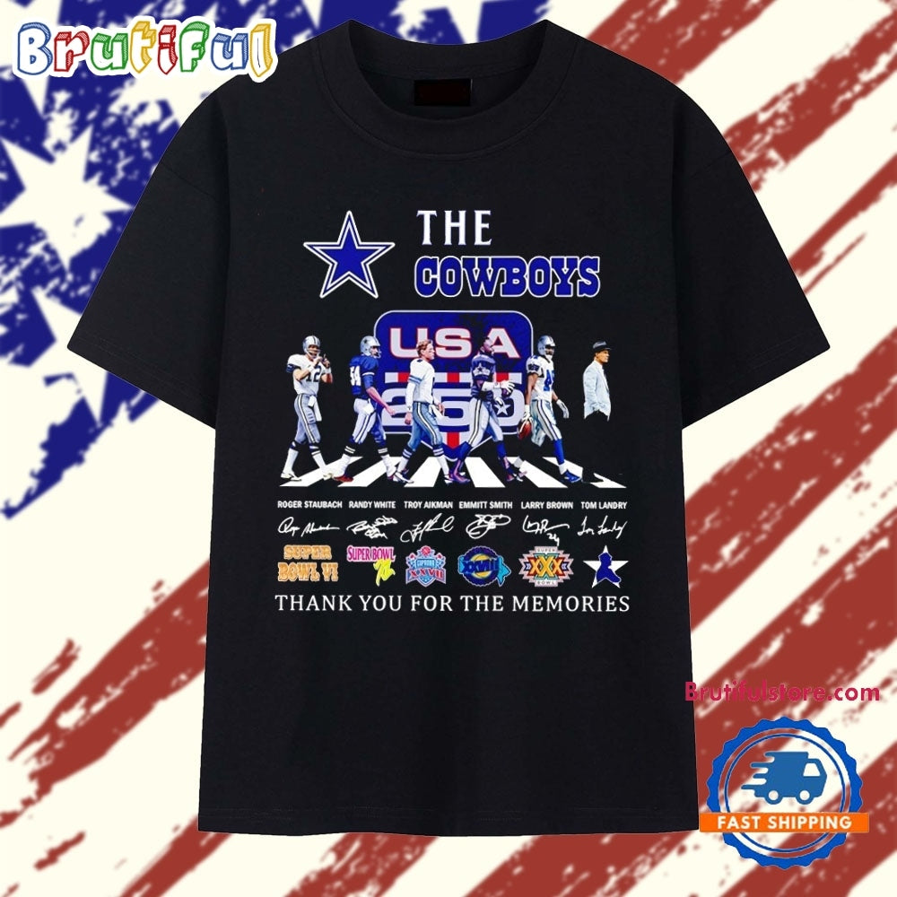 The Dallas Cowboys Thank You for the Memories Signature T Shirt