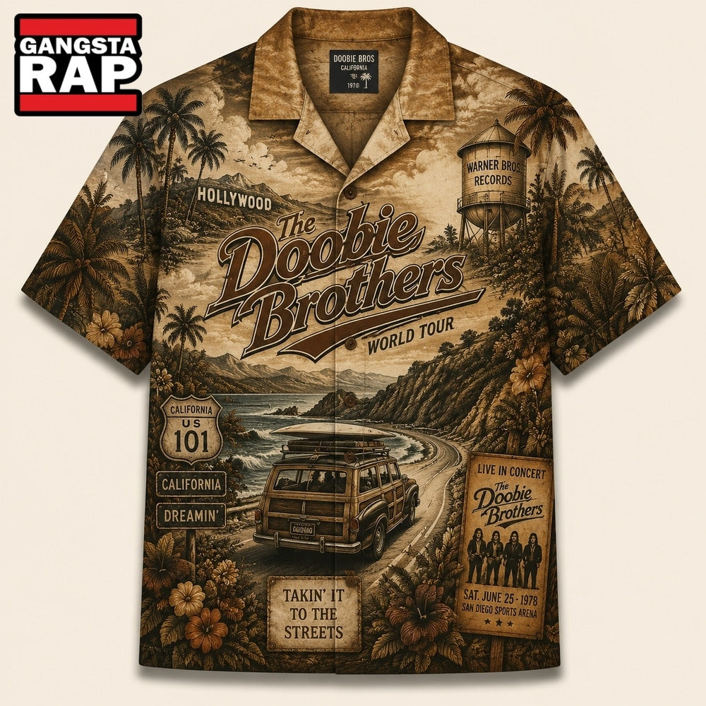 The Doobie Brothers Rock Band Hawaiian Shirt , Music Hawaiian Shirt