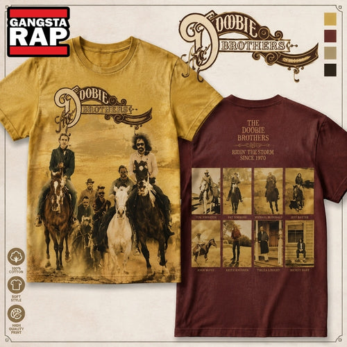 The Doobie Brothers Stampede Album Cover AOP 3D T Shirt , Music Trend Shirt