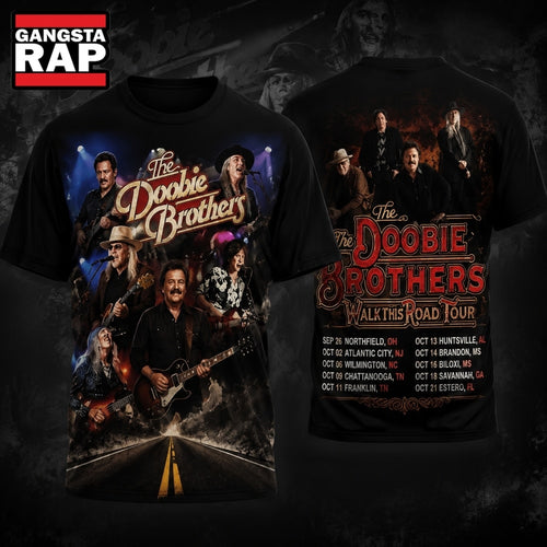 The Doobie Brothers Walk This Road Tour 2026 AOP T Shirt , Music Trend Shirt