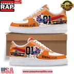 The Dukes of Hazzard General Lee Limited Edition Air Force 1 Running Sneakers Shoes