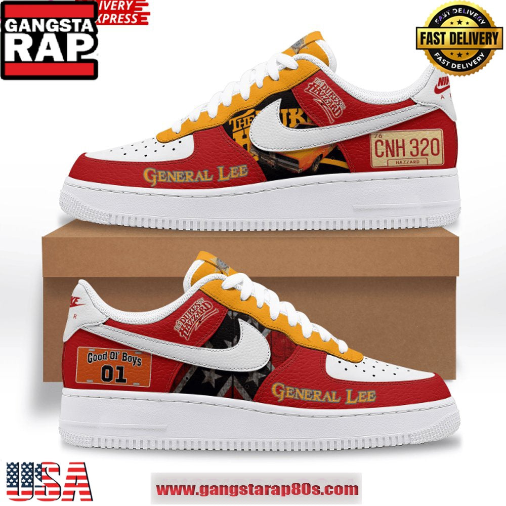 The Dukes of Hazzard Limited Edition Air Force 1 Sneakers Shoes