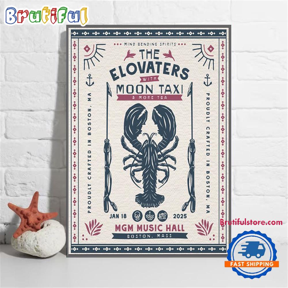 The Elovaters January 18 2025 Live At MGM Music Hall Boston MA Wall Art Poster Canvas