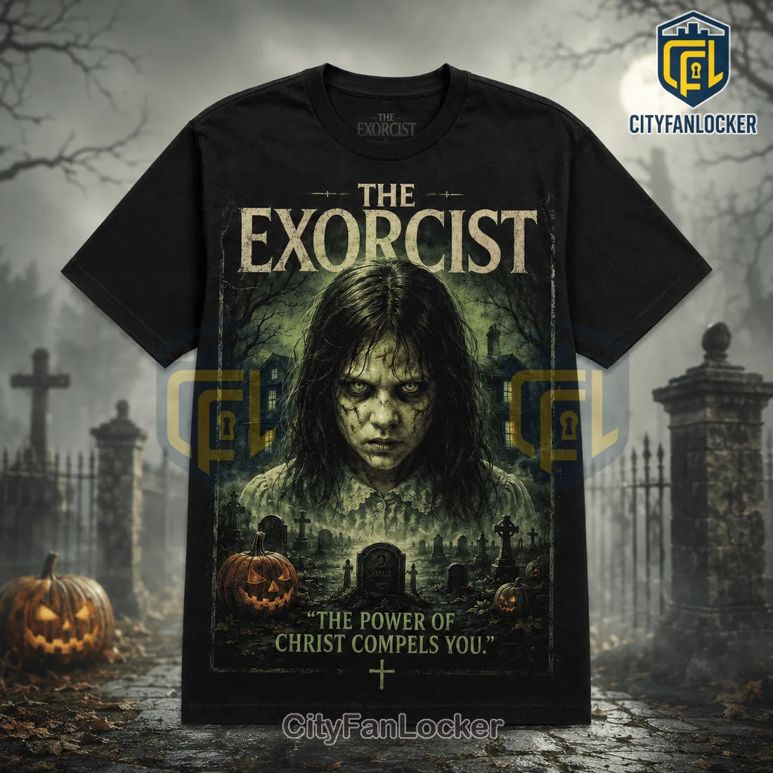 The Exorcist Horror Halloween Black T-Shirt 2026