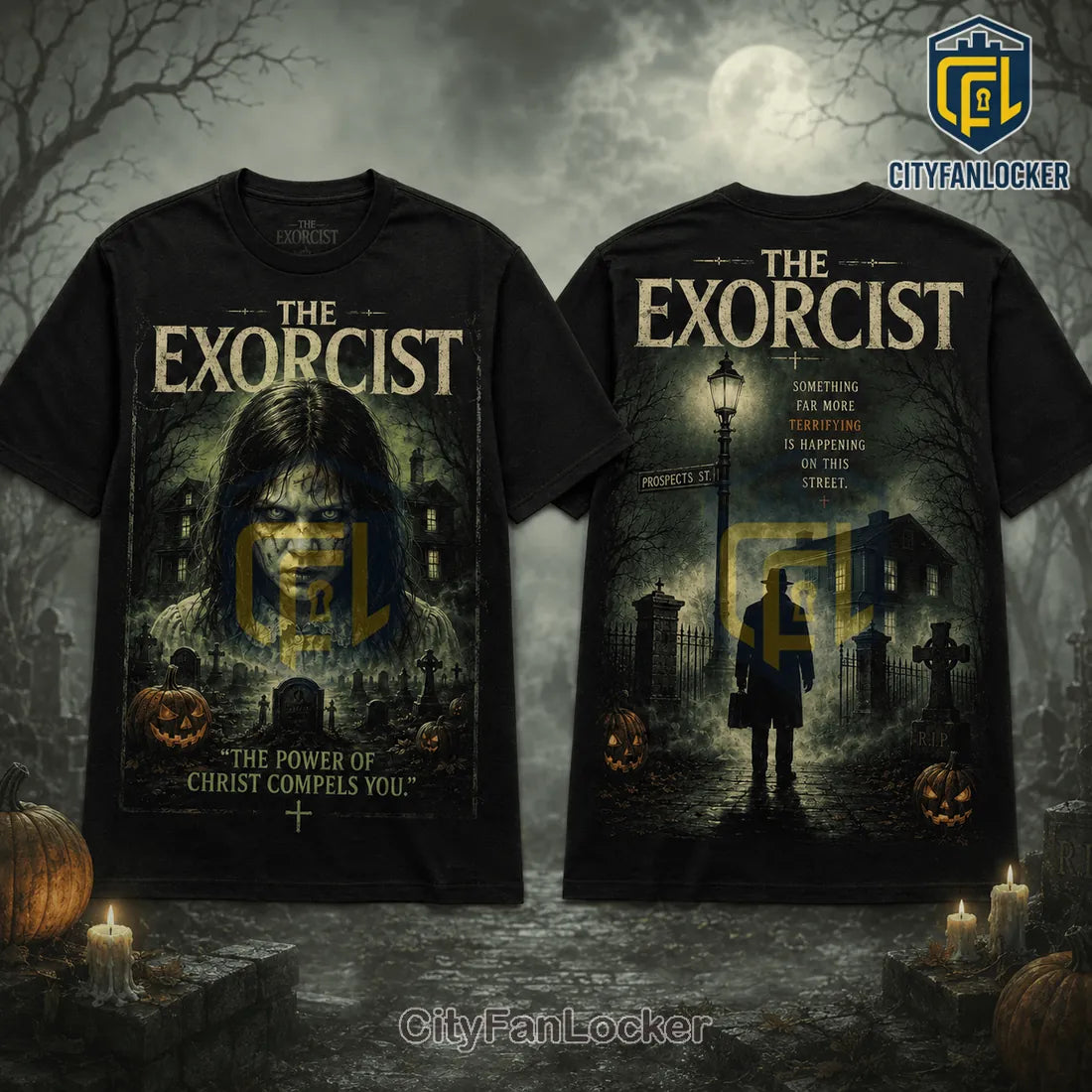 The Exorcist Horror Halloween Black T-Shirt 2026
