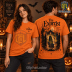 The Exorcist Orange Horror Movie T-Shirt