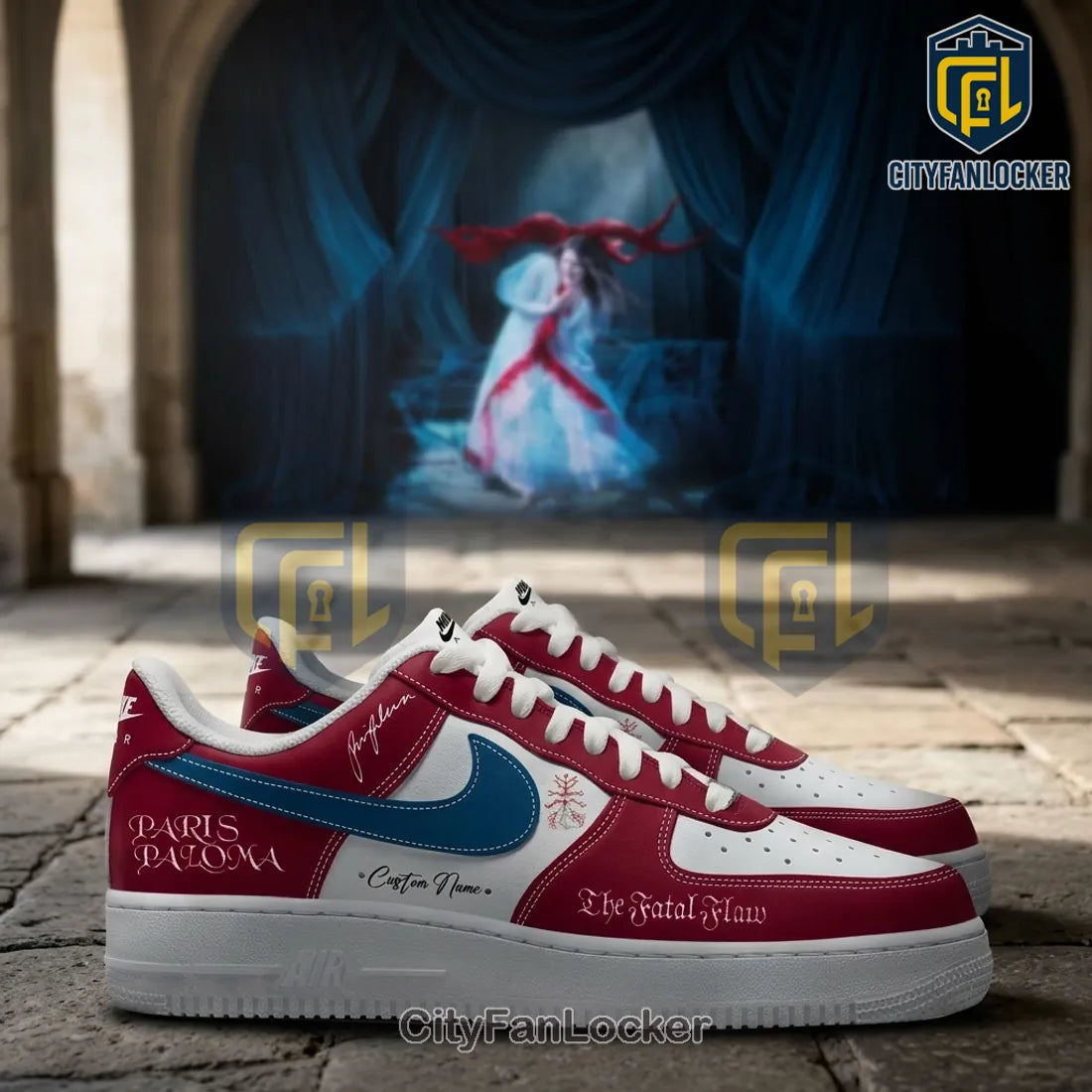 The Fatal Flaw Album Inspired Paris Paloma Air Force 1 Shoes