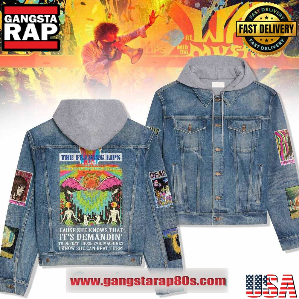 The Flaming Lips Hooded Limited Edition Denim Jacket