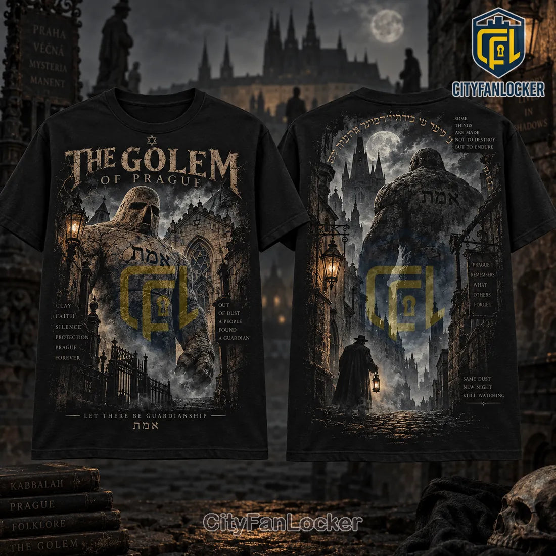The Golem of Prague Gothic Clay Guardian Shirt