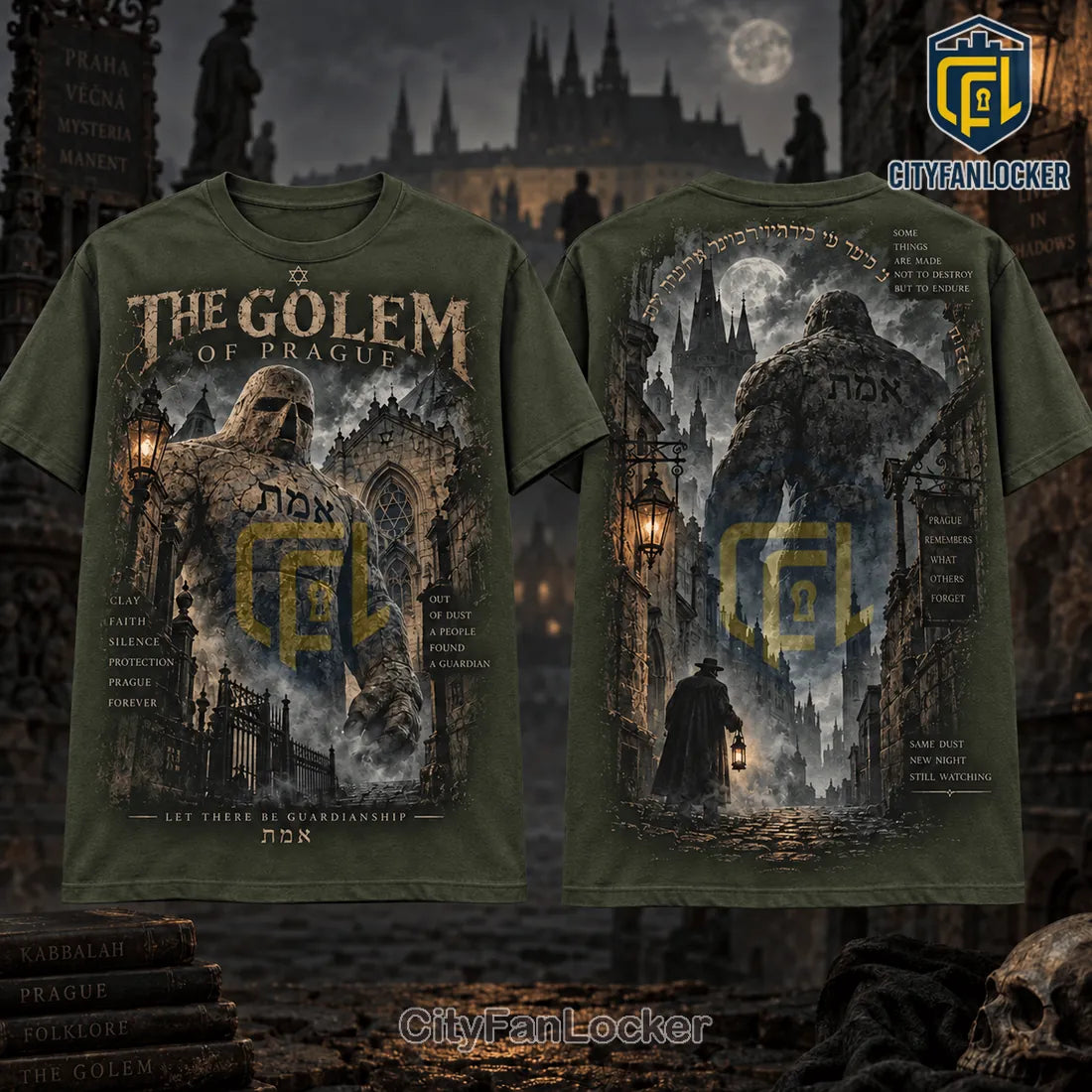 The Golem of Prague Gothic Clay Guardian Shirt