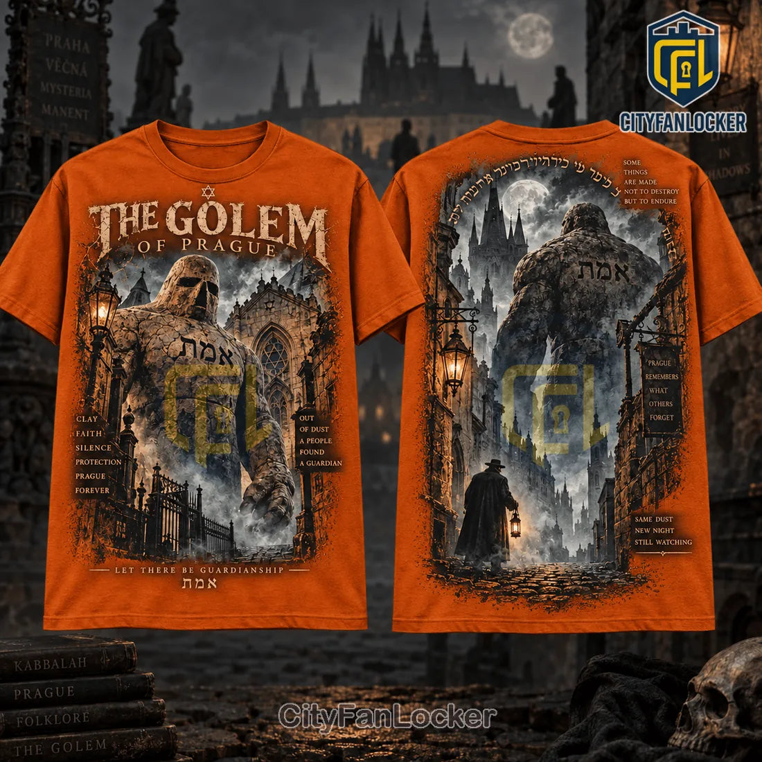 The Golem of Prague Gothic Clay Guardian Shirt