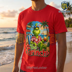 The Grinch Beach Vacation Red T-Shirt 2026