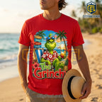 The Grinch Beach Vacation Red T-Shirt 2026