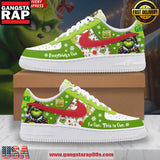 The Grinch Christmas Holiday Limited Edition Air Force 1 Running Sneakers Shoes