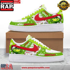 The Grinch Merry Grinchmas Limited Edition Air Force 1 Running Sneakers