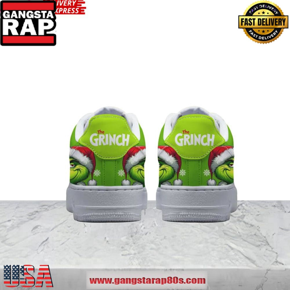 The Grinch Merry Grinchmas Limited Edition Air Force 1 Running Sneakers