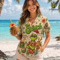 The Grinch Resting Beach Face Hawaiian Shirt 2026