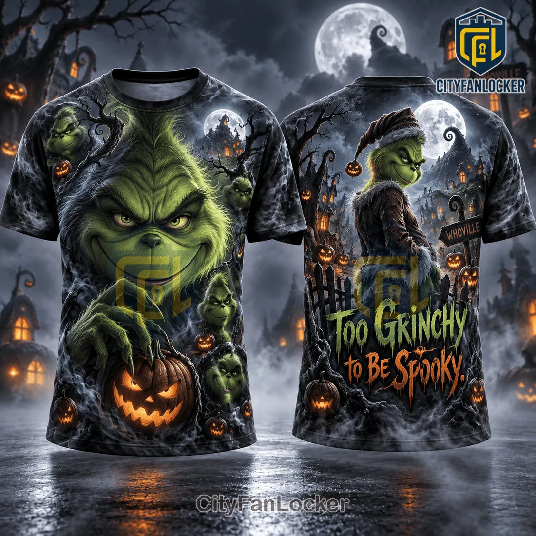 The Grinch Too Grinchy To Be Spooky Shirt