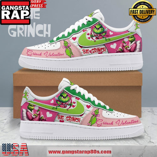 The Grinch Valentine Limited Edition Air Force 1 Shoes Running Sneakers