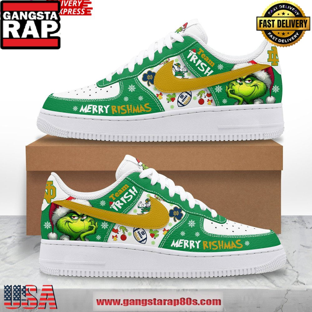 The Grinch x Notre Dame Fighting Irish Limited Air Force 1 Running Sneakers