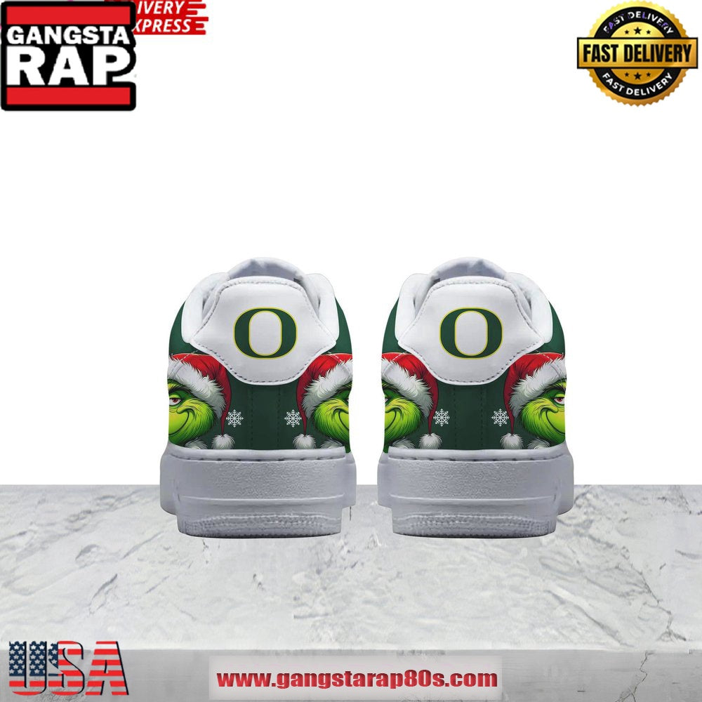 The Grinch x Oregon Ducks Limited Edition Air Force 1 Running Sneakers