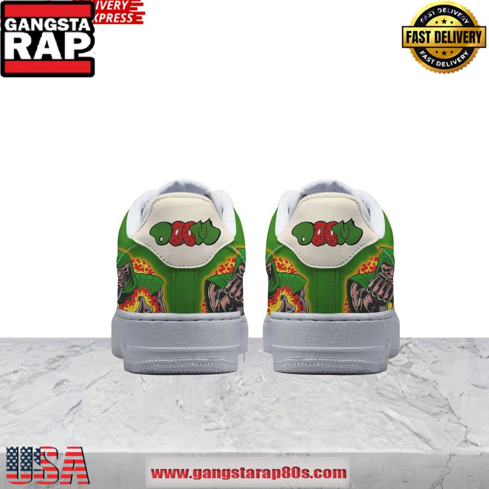 The Illest Villain MF Doom Limited Edition Air Force 1 Shoes Running Sneakers