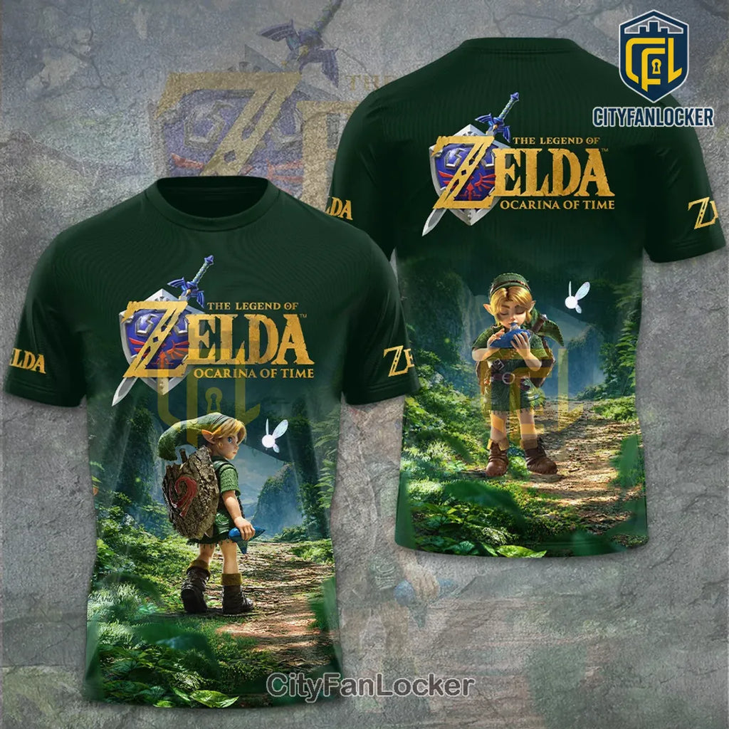 The Legend of Zelda Ocarina of Time Dark Green Hoodie