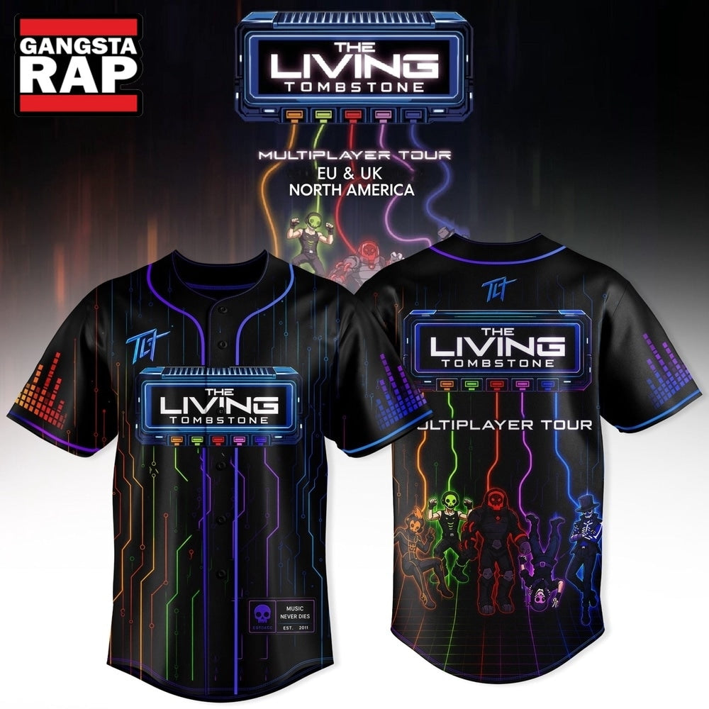 The Living Tombstone Multiplayer Tour 2026 Exclusive Baseball Jersey