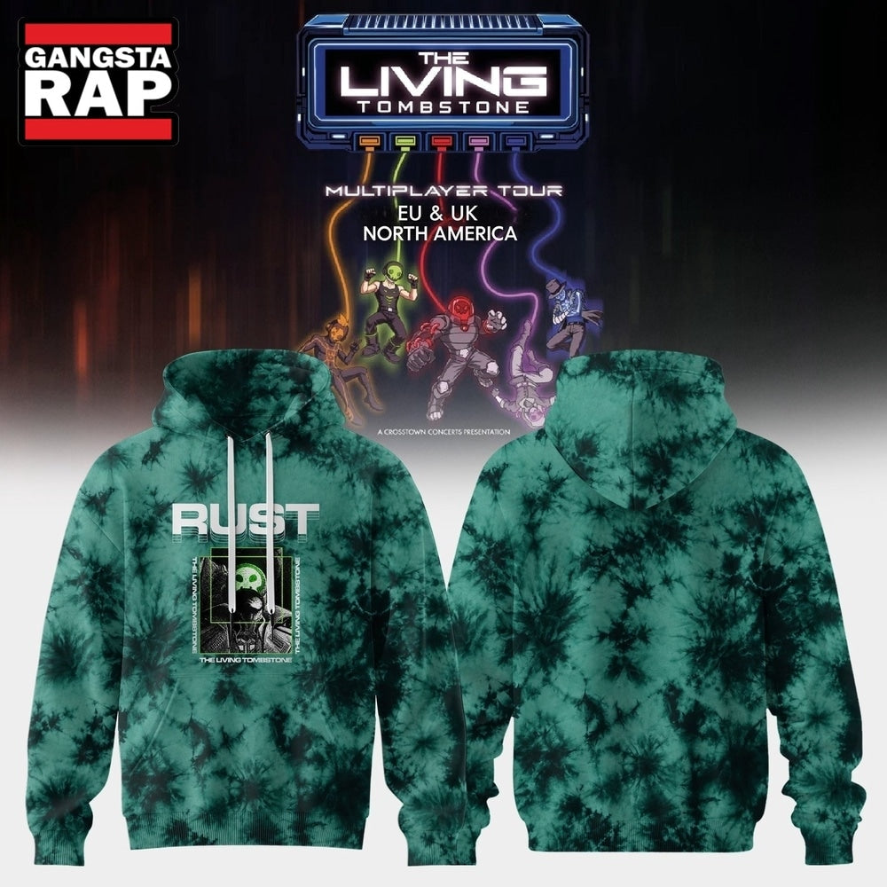 The Living Tombstone Multiplayer Tour 2026 Rust Hoodie T-Shirt