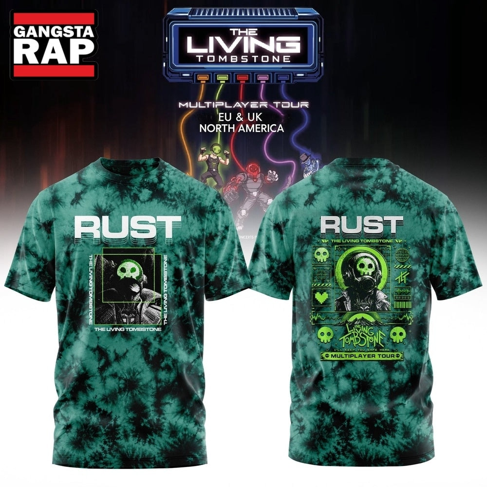 The Living Tombstone Multiplayer Tour 2026 Rust Hoodie T-Shirt