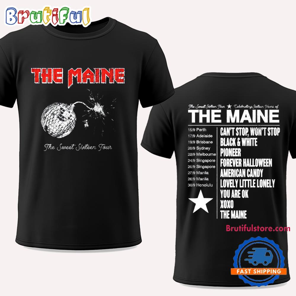 The Maine The Sweet Sixteen Bomb Tour Vintage T Shirt