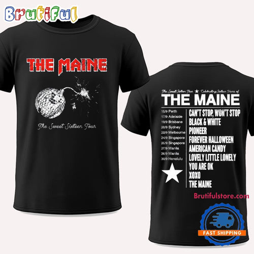 The Maine The Sweet Sixteen Bomb Tour Vintage T Shirt