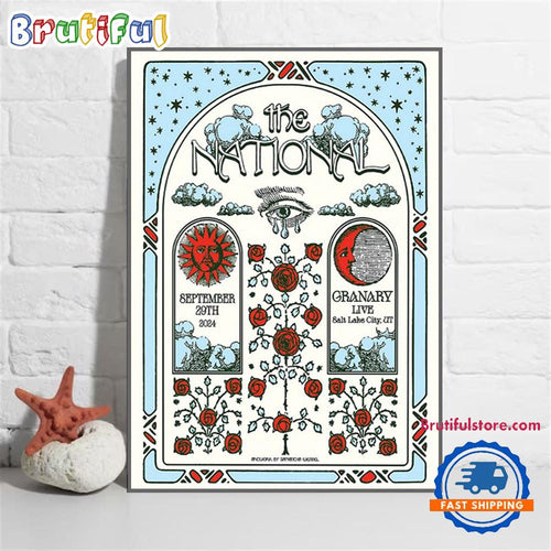 The National On September 29 2024 Live At Salt Lake City UT Wall Art Poster Canvas