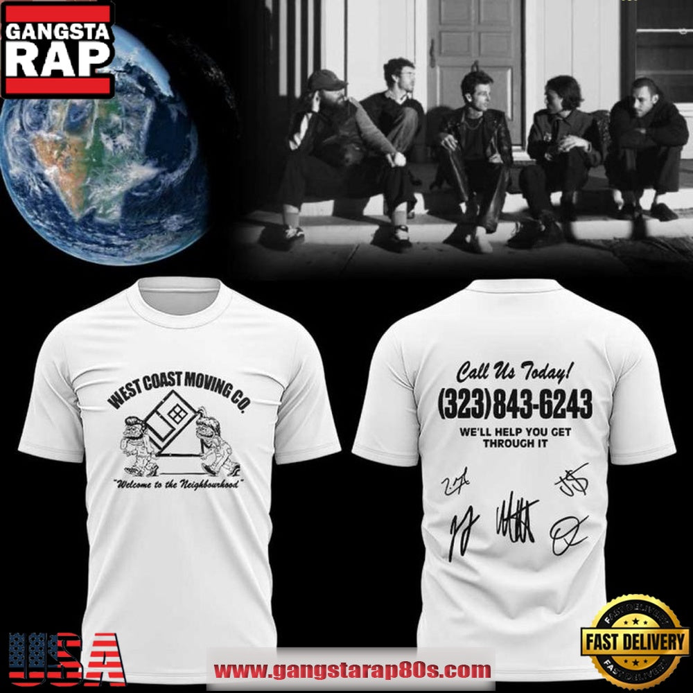The Neighbourhood 2026 Tour West Coast Moving Co. All Over Print T Shirt