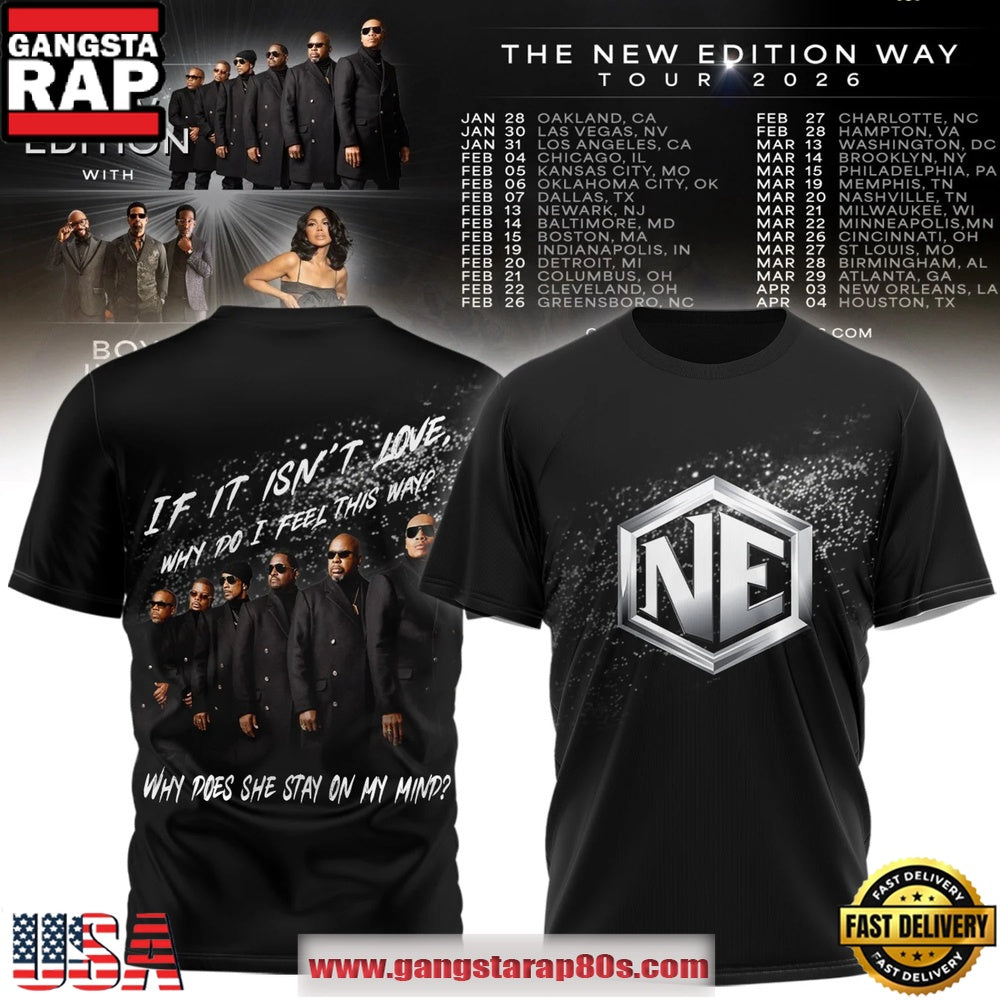 The New Edition Way Tour 2026 Unisex 3D Shirt
