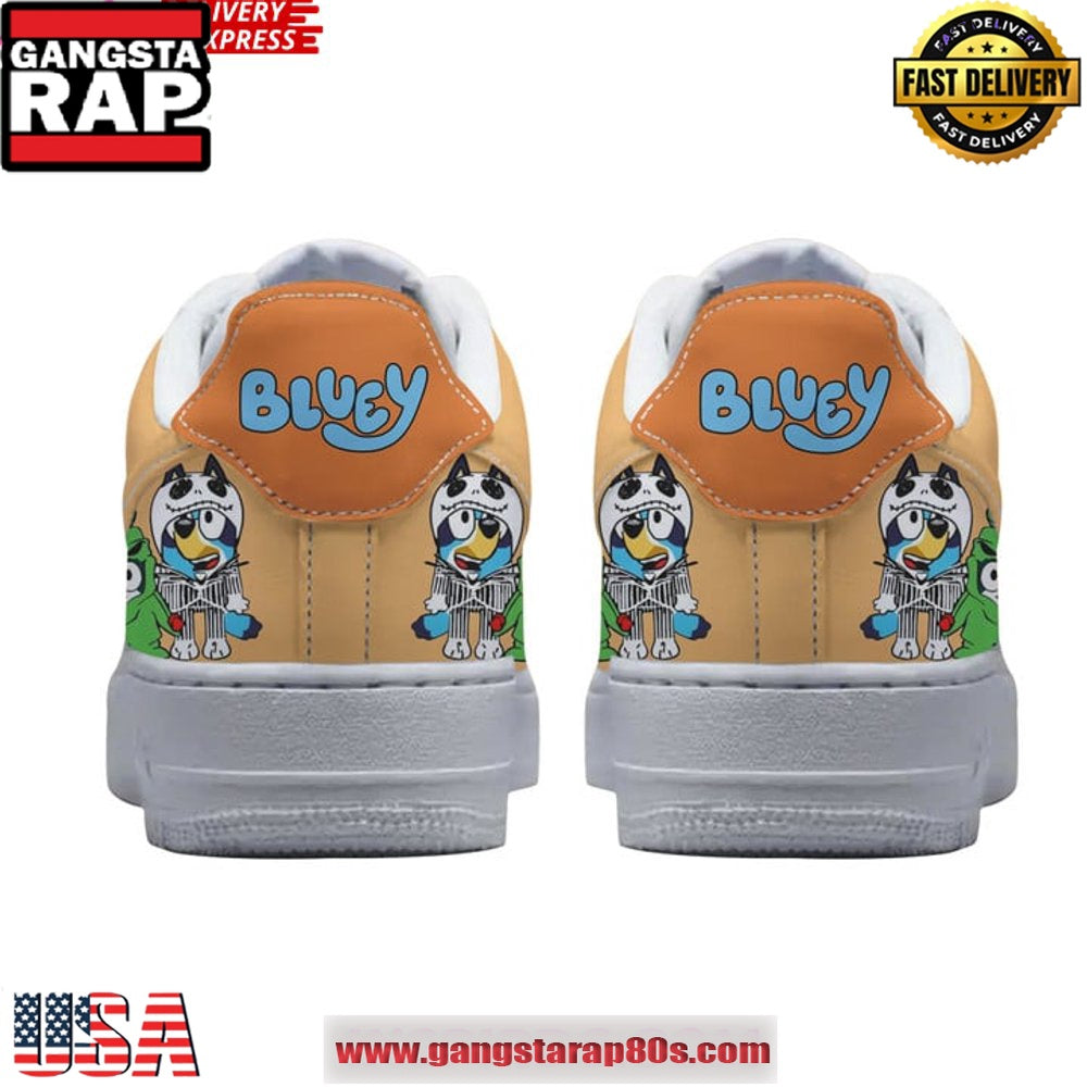 The Nightmare Before Bluey Limited Edition Air Force 1 Running Sneakers Shoes