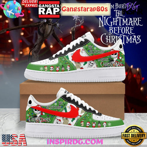 The Nightmare Before Christmas 2025 Special Nike Air Force 1 Running Sneakers Shoes