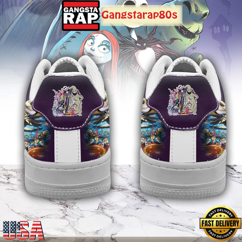 The Nightmare Before Christmas Halloween Air Force 1 Shoes Running Sneakers