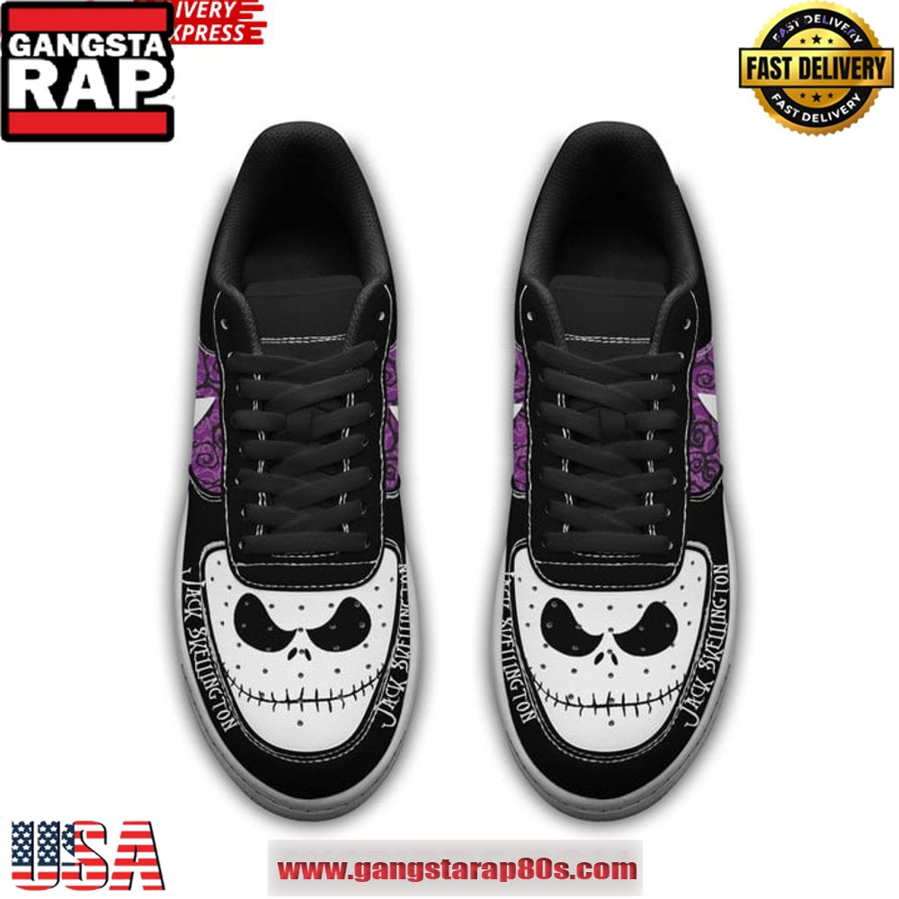 The Nightmare Before Christmas Jack Skellingto Air Force 1 Sneakers Shoes
