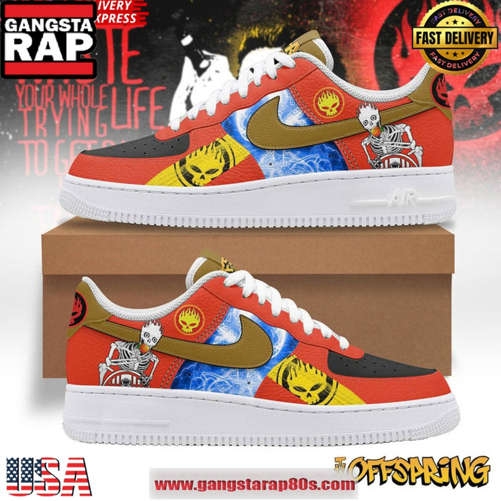 The Offspring Hyper Limited Edition Air Force 1 Running Sneakers Shoes