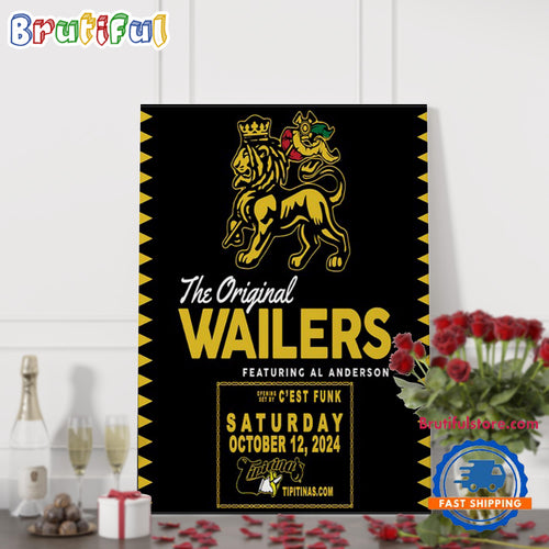 The OG Wailers Tipitina’s New Orleans LA Oct 12 2024 Tour Wall Art Poster Canvas