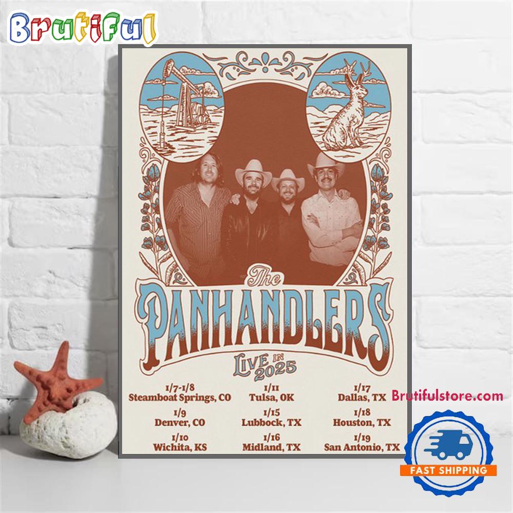 The Panhandlers Live In 2025 Tour Wall Art Poster Canvas