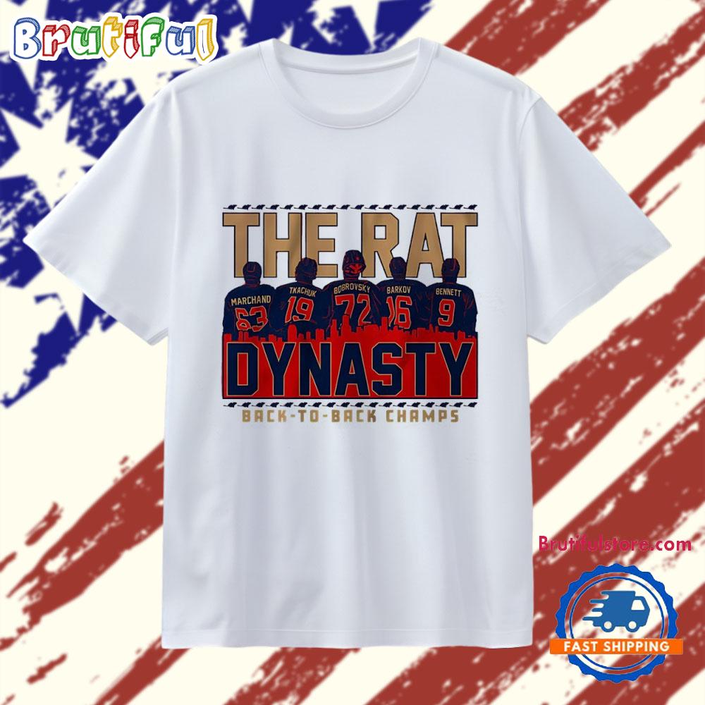 The Rat Dynasty Florida Panthers Hockey Back to Back Champs T Shirt